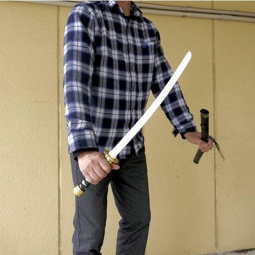 訳あり 刀 プラスチック 日本刀 忍者 侍 二刀流 玩具 まとめて 20本