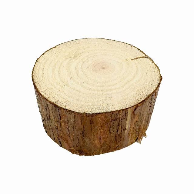 天然木の台座 ディスプレイスタンド スギの木 切り株 約9cm 厚め 木製