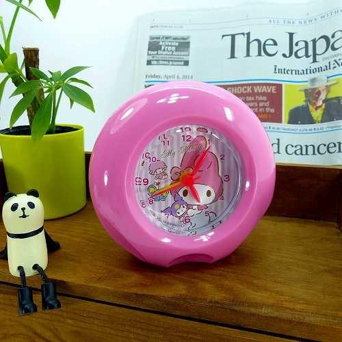 宅配便のみ 丸型目覚し時計 マイメロディ ML022 アラームクロック My Melody 置き時計 置時計 サンリオ ML022