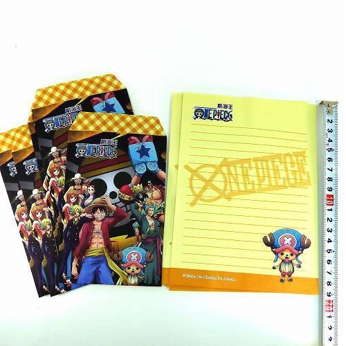 ワンピース レターセットc 封筒セット 便箋 ポーチ ルフィ チョッパー ゾロ お手紙セット Ml 625 メール便ok Ml 625 バラエティ雑貨 ハッピーパッチ 通販 Yahoo ショッピング