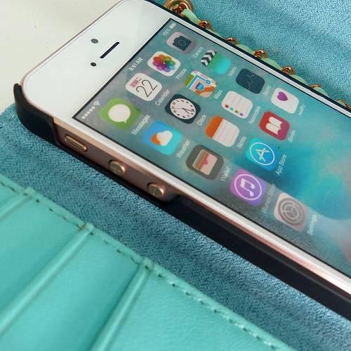 iphone SE ケース 三つ折り カバー PUレザー 水色 手帳型 iPhone5s iPhone5 NO-005 メール便OK｜happypatch｜06