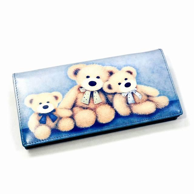 長財布 レディース 二つ折り Deckas Paris クマ柄 898A-P173 長