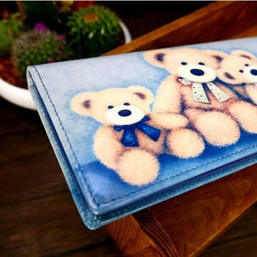 長財布 レディース 二つ折り Deckas Paris クマ柄 898A-P173 長