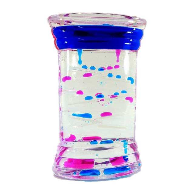 オイルタイマー ピンク ブルー コースターセット オイル時計 ドロップモーション オイルモーション OIL004 宅配便のみ の商品画像