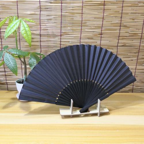 扇子 黒 無地 21cm 扇子袋付き 挿し袋付き 冠婚葬祭 おしゃれ SEN-311