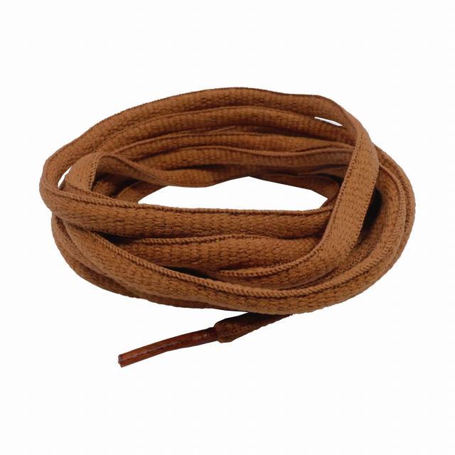 靴ひも 丸紐 無地 茶色 120cm シューレース 靴紐 おしゃれ レディース