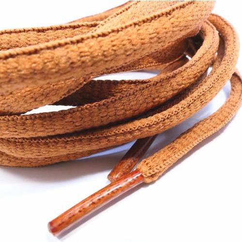 靴ひも 丸紐 無地 茶色 120cm シューレース 靴紐 おしゃれ レディース