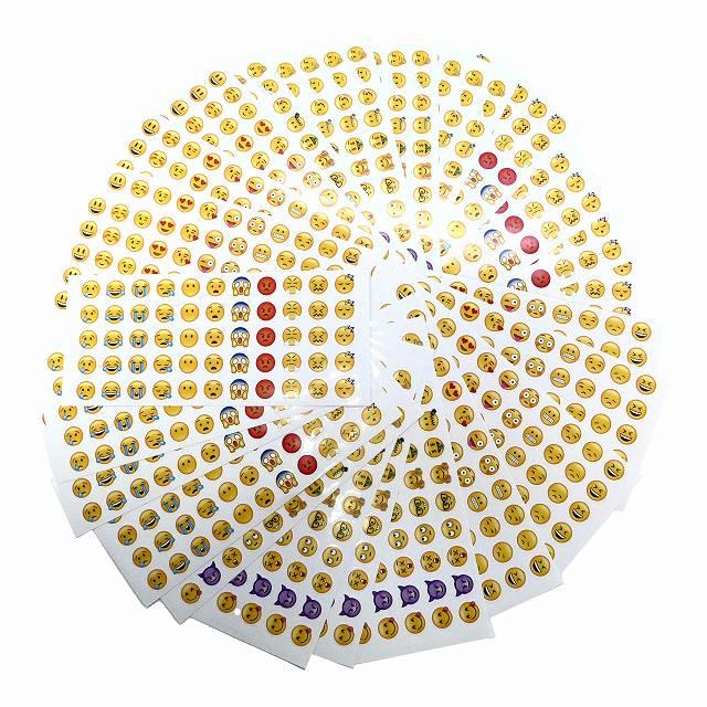 絵文字 シール ステッカー 1320片セット 全33種 かわいい 大量 顔文字