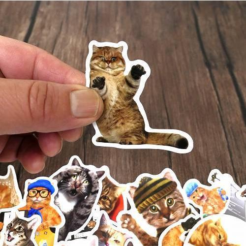送料無料 フレークシール 猫 約200枚セット 福袋 てんこ盛り