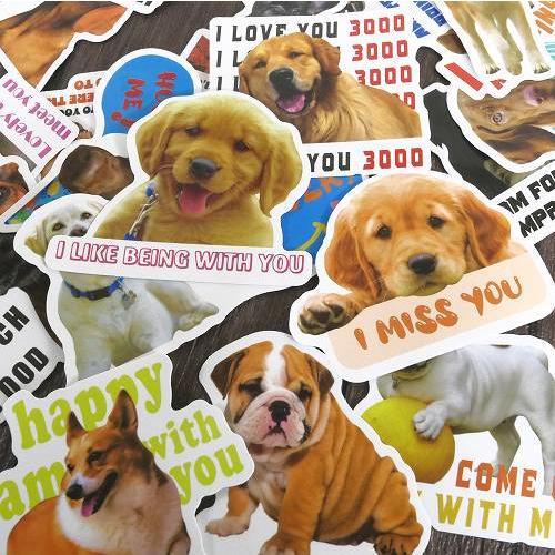 送料無料 フレークシール 犬 約100枚セット 福袋 てんこ盛り