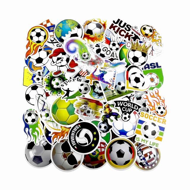 送料無料 フレークシール サッカー 約100枚セット 福袋 てんこ盛り