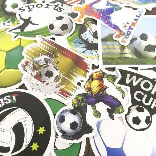 送料無料 フレークシール サッカー 約100枚セット 福袋 てんこ盛り