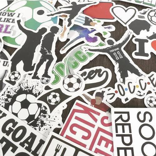 送料無料 フレークシール サッカー 約100枚セット 福袋 てんこ盛り