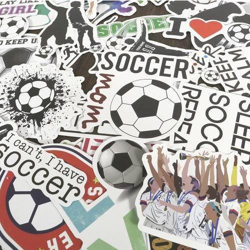 送料無料 フレークシール サッカー 約100枚セット 福袋 てんこ盛り