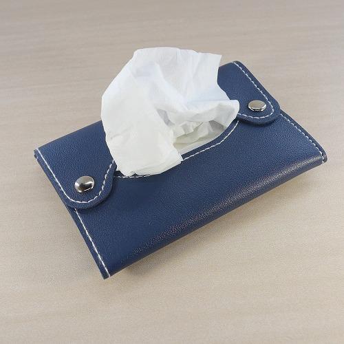 ポケットティッシュケース ラベンダー ネイビー 2個セット 携帯用