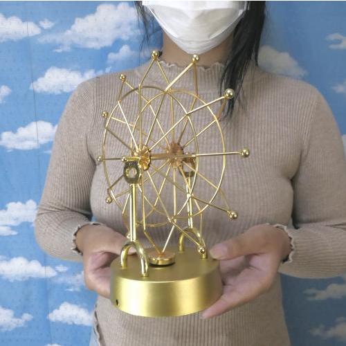 テーブルモビール 電動 やじろべえ 観覧車タイプ ゴールド 科学の