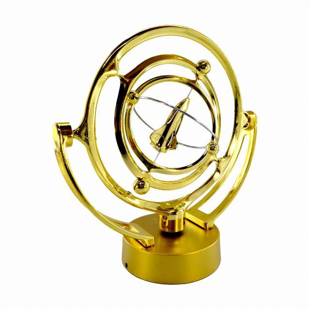 テーブルモビール 電動 やじろべえ 宇宙ロケット ゴールド 科学の