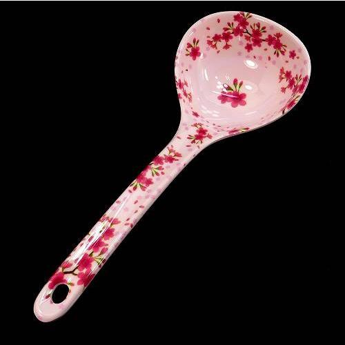 メラミン食器 おたま お玉 小 さくら 桜柄 花柄 ソースレードル