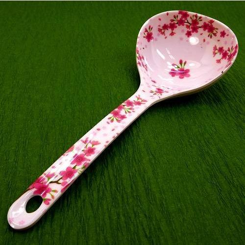 メラミン食器 おたま お玉 小 さくら 桜柄 花柄 ソースレードル
