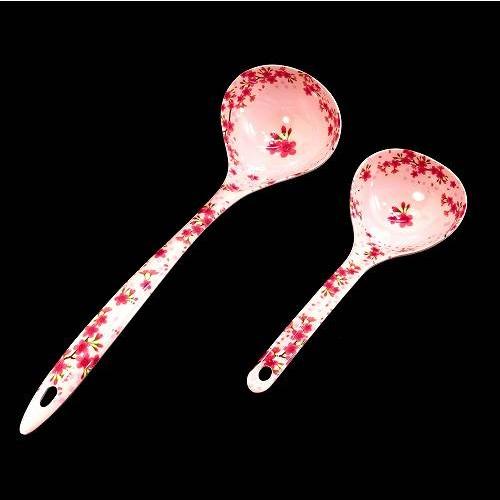 メラミン食器 おたま お玉 大小セット さくら 桜柄 花柄 スープ