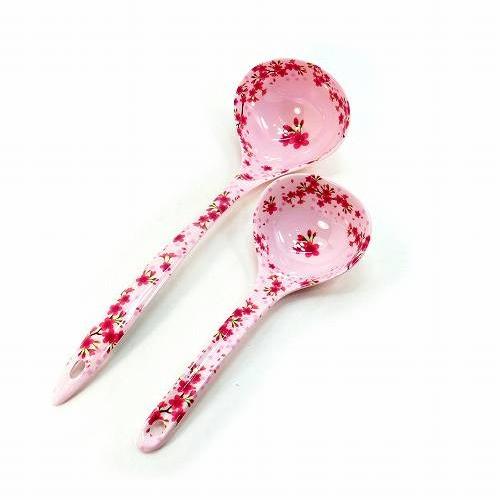 メラミン食器 おたま お玉 大小セット さくら 桜柄 花柄 スープ