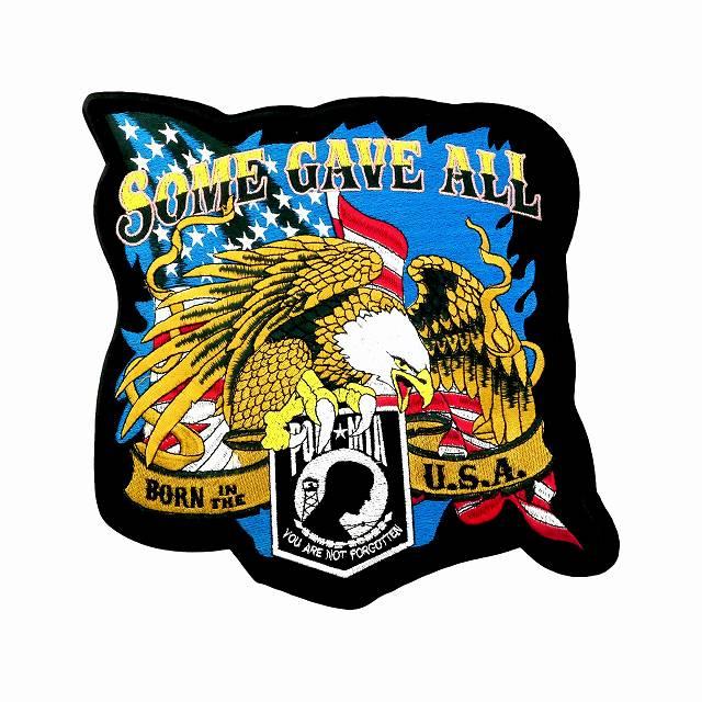 ワッペン 大きい アイロン 刺繍 イーグル ビッグ パッチワーク WF-080