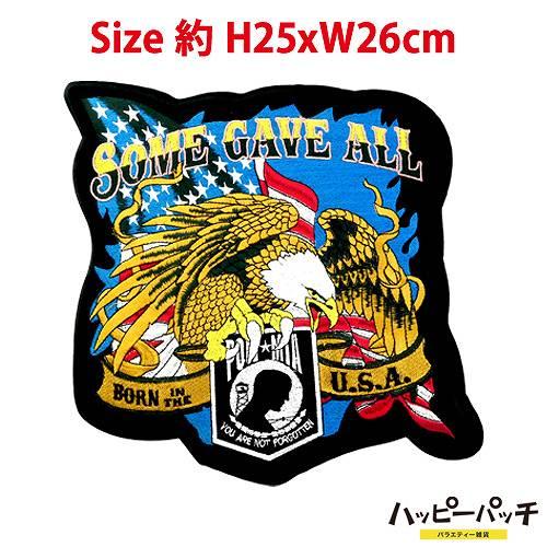 ワッペン 大きい アイロン 刺繍 イーグル ビッグ パッチワーク WF-080