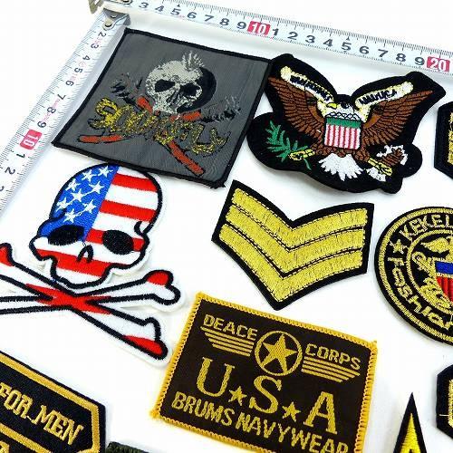 福袋刺繍ワッペンセット ミリタリー中心 画像の27枚+おまけ2枚 合計29