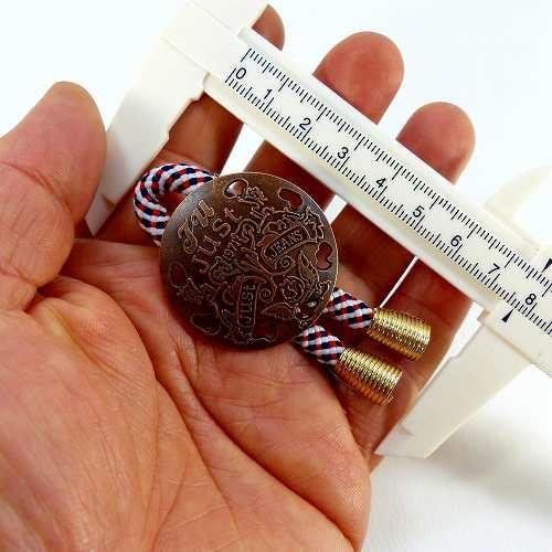 ピンバッジ ピンバッチ エンブレム ミリタリー モチーフ 紐付き 勲章