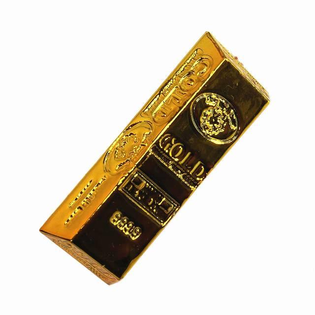 ピンバッジ ピンバッチ 金の延べ棒 ゴールドバー レプリカ 金塊 B