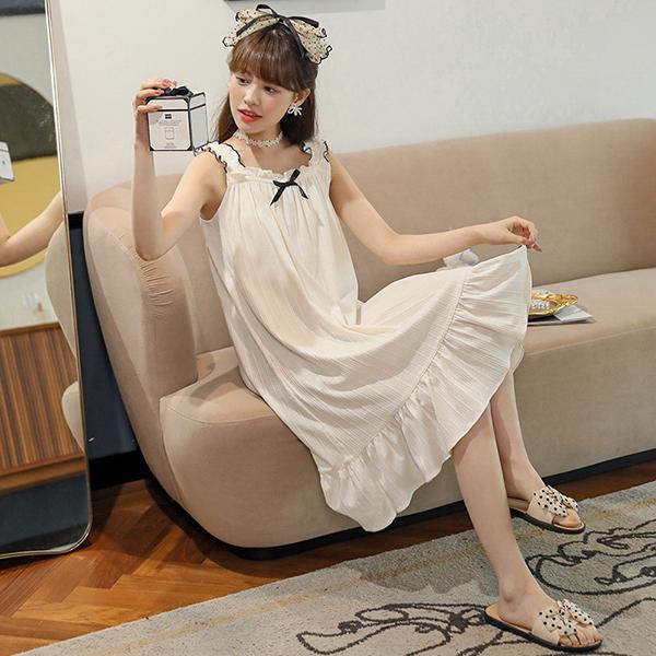 セール ノースリーブ スウィーティー 部屋着 ルームウェア レディース ネグリジェ パジャマワンピース コットン お姫様 夏 ゆったり 吸湿 大きいサイズ 韓国風 寝間着 パジャマ サイズ L Www Sustentec Com Br