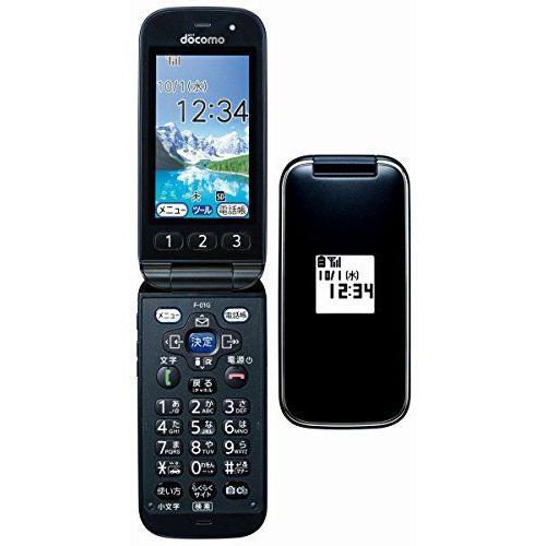 無料配達 黒色 ブラック F 01g Docomo らくらくホンベーシック4 携帯電話