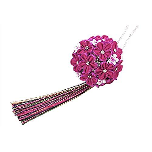 つまみ細工 髪飾り ファッション 赤 可愛いディテールのつまみかんざし かんざし レッド 菊 梅 かんざし 成人式 振袖 袴 浴衣 着物 和装 簪 髪型 A B010fnlwty 2607 Happyforeverヤフーshop