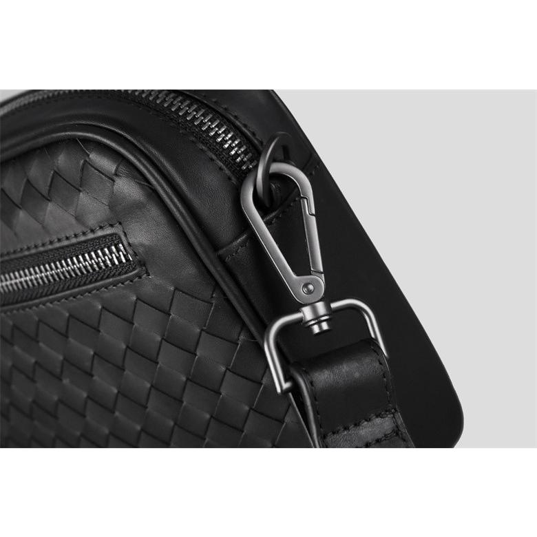 送料無料 メッシュ 牛革 メッシュバッグ 編みバッグ 革 編み込み