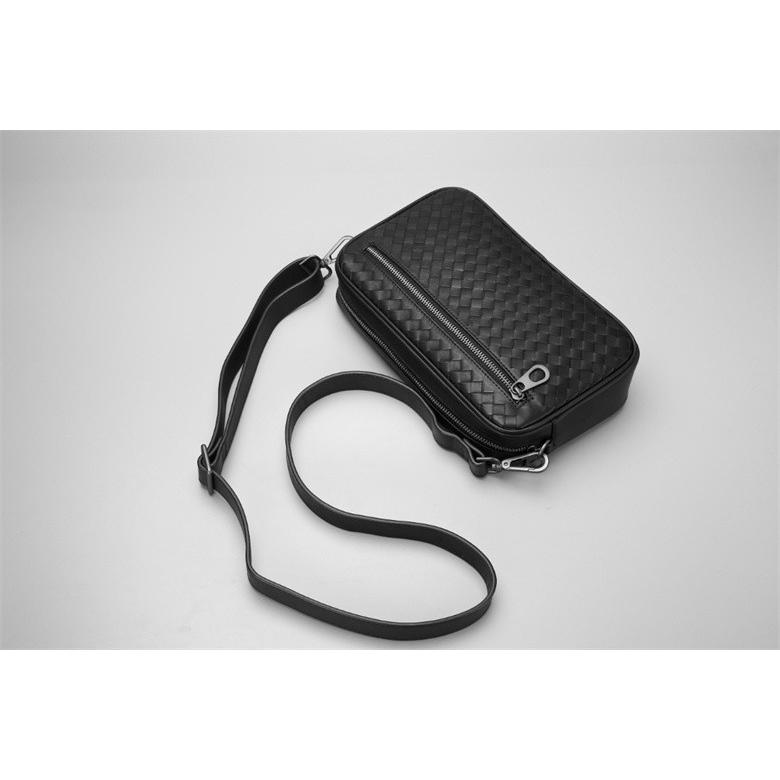 送料無料 メッシュ 牛革 メッシュバッグ 編みバッグ 革 編み込み