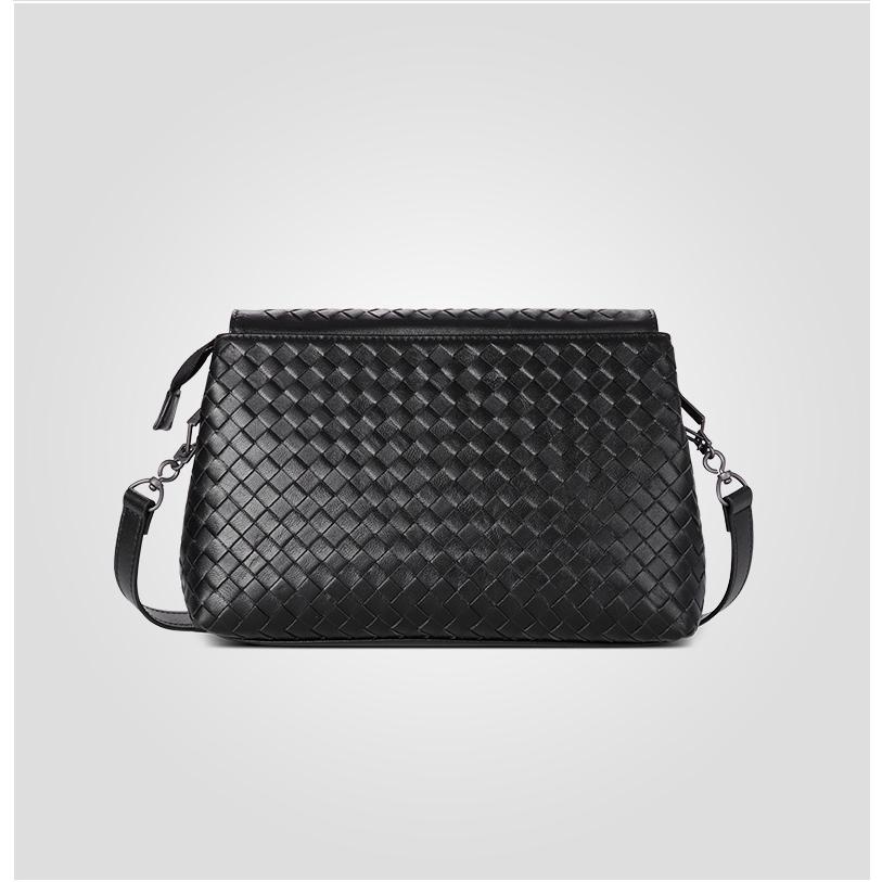 ショルダーバッグ レディース 革 本革 羊革 メッシュ 秋冬 女性 手編み  