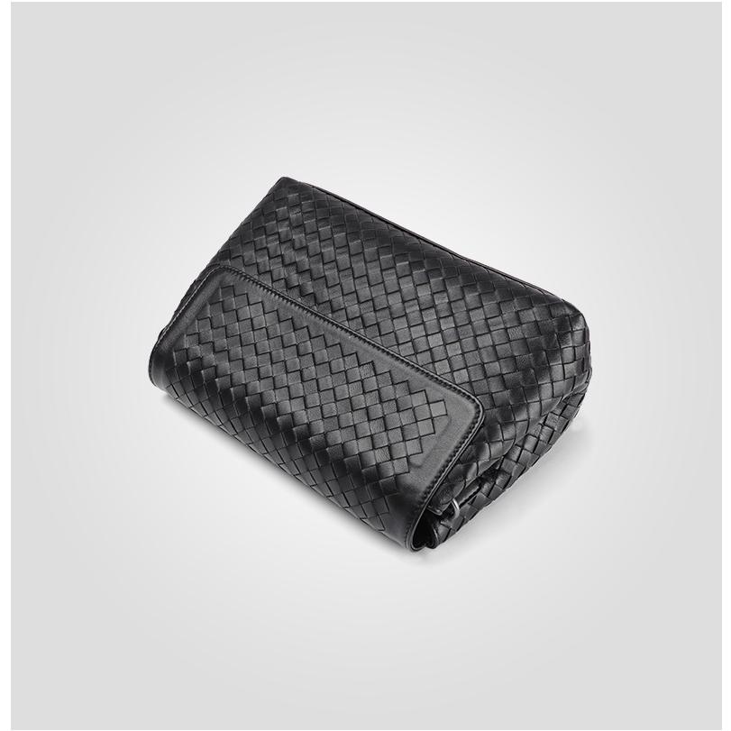 ショルダーバッグ レディース 革 本革 羊革 メッシュ 秋冬 女性 手編み  