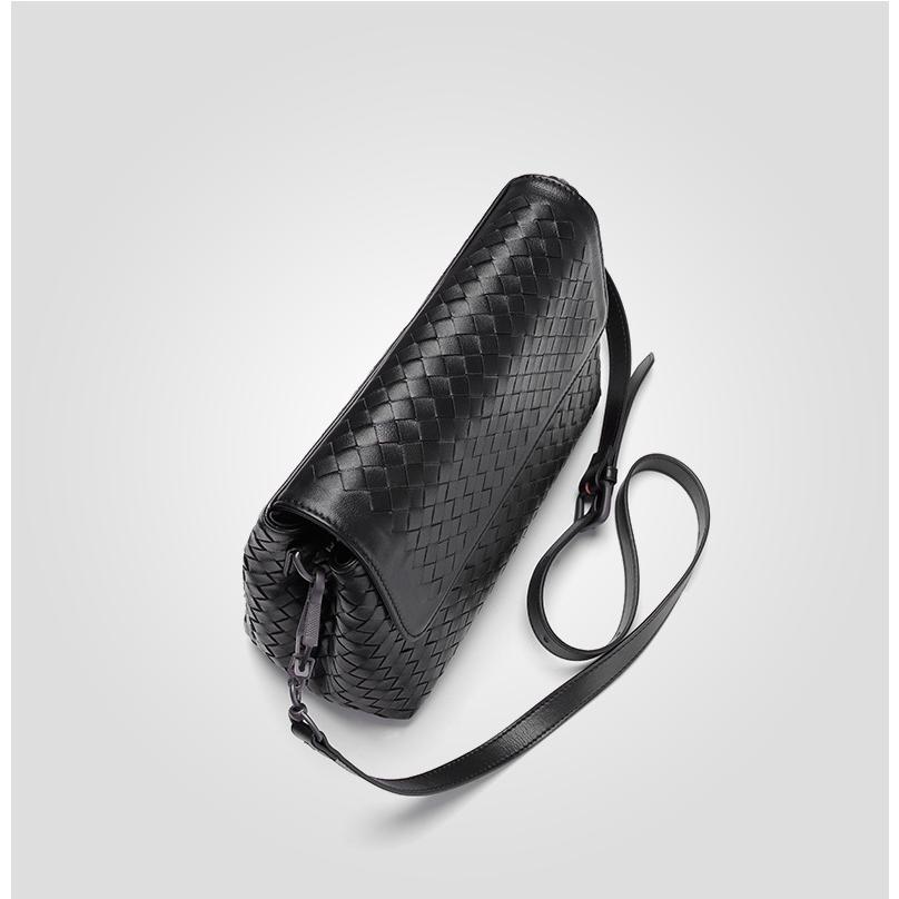 ショルダーバッグ レディース 革 本革 羊革 メッシュ 秋冬 女性 手編み  