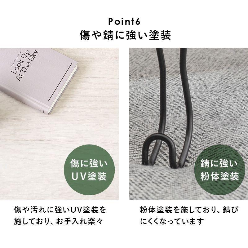 折りたたみテーブル 90×50cm 丸型 ビンテージ風 おしゃれ ローテーブル_9