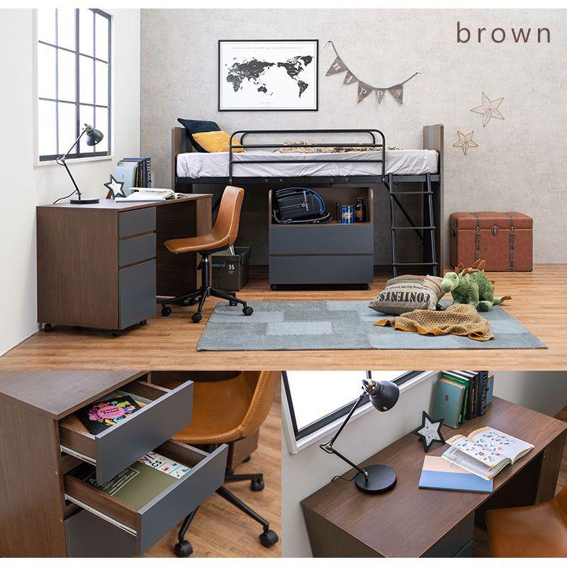 【Hideo happytour 】ロフトベッドとワークチェア タイムセール中) ロフトベッド シングル ロータイプ 3点セット