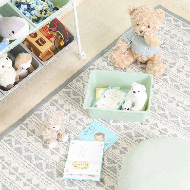 おもちゃ収納 おしゃれ 9マス キッズラック 子供部屋収納 幅90.5×奥行36×高さ86cm_6
