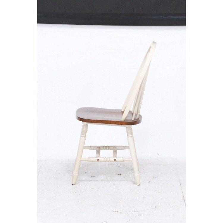 ダイニングチェア　ナチュラル　ホワイト　学習椅子　北欧 ダイニングチェア おしゃれ 2脚セット 北欧 44.5×51×89.5cm ホワイト