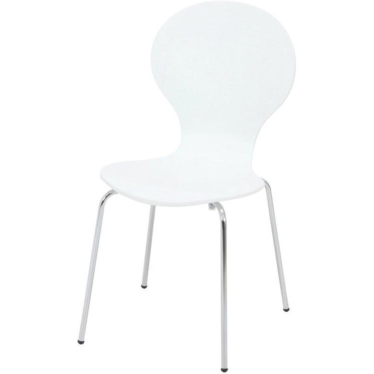 会議用椅子 スタッキングチェア ミーティングチェア ホワイト 白色