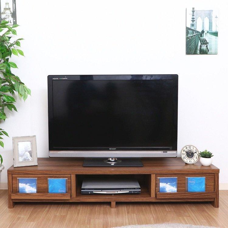テレビ台 おしゃれ 幅150×42.5×28cm 32型・37型・46型・50型 ローボード ライトブラウン