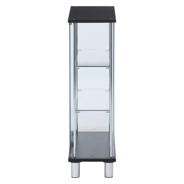 ☆ガラスディスプレイケース３段　ワイド　ＢＫ　高さ９３ｃｍ　幅70ｃｍ×28ｃｍ ガラスディスプレイケース 3段 ワイド 幅70cm 奥行28cm 高さ93.5