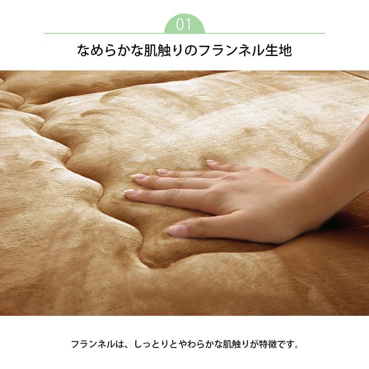 (タイムセール中) こたつ敷き布団 厚手 長方形 約190×240cm 国産固綿40mm 保温 防音_4