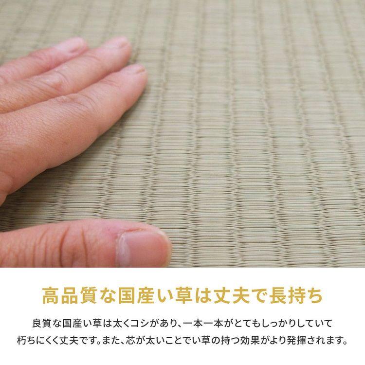 ラグマット 4.5畳 286×286cm 本間 夏 い草 畳マット_4