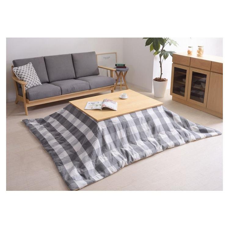 こたつテーブル 長方形 105×75cm フラットヒーター おしゃれ 天然木製の画像