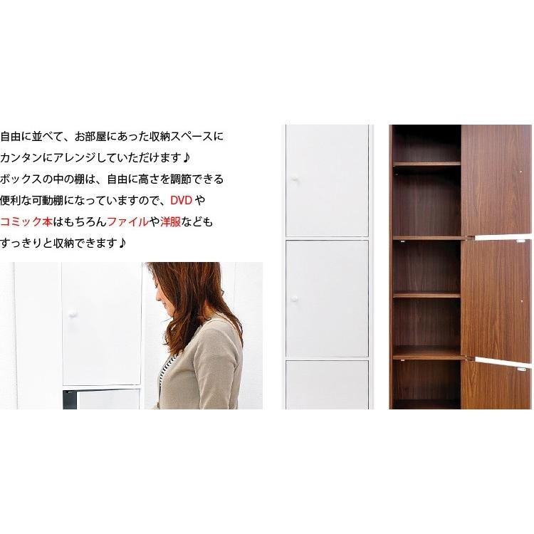 カラーボックス 扉付き3ドア : 収納 ベッド ソファーのHappyRepo