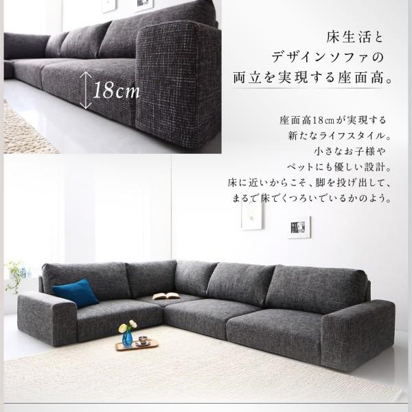 (タイムセール中) ローソファ こたつソファ コーナーローソファ Leeble